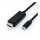 ROLINE USB Typ C - HDMI Adapterkabel, ST/ST, 1 m