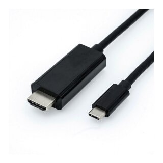 ROLINE USB Typ C - HDMI Adapterkabel, ST/ST, 2 m