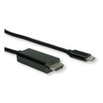 ROLINE USB Typ C - HDMI Adapterkabel, ST/ST, 3 m