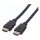 ROLINE HDMI High Speed Kabel mit Ethernet, TPE, schwarz, 1 m