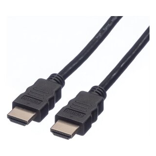 ROLINE HDMI High Speed Kabel mit Ethernet, TPE, schwarz, 5 m