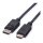 ROLINE RM DisplayPort Kabel DP - HDTV, ST/ST, schwarz, 2 m