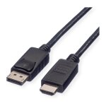 ROLINE RM DisplayPort Kabel DP - HDTV, ST/ST, schwarz, 3 m