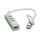 ROLINE USB 2.0 Notebook Hub, 4 Ports, Typ A+C Anschlusskabel