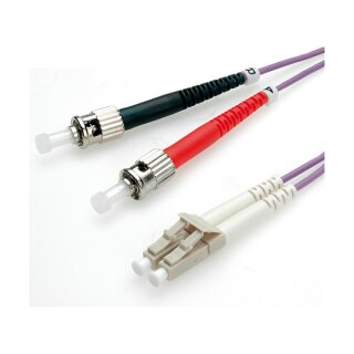 ROLINE LWL-Kabel 50/125um OM4 LC/ST violett 5m
