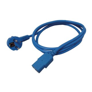 ROLINE Netzkabel, gerade IEC-Buchse, blau, 1,8 m