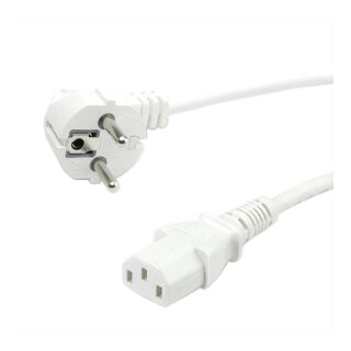 ROLINE GREEN Netzkabel, gerade IEC-Buchse, wei, 3 m