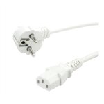ROLINE GREEN Netzkabel, gerade IEC-Buchse, wei, 3 m