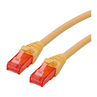 ROLINE Patchkabel Cat.6 UTP, Component Level, LSOH, gelb, 1 m