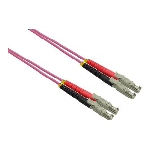 ROLINE LWL-Kabel duplex 50/125m OM4, LSH/LSH, LSOH, violett, 10 m