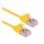 ROLINE GREEN U/FTP Patchkabel Cat.6A (Class EA), LSOH, slim, gelb, 1 m