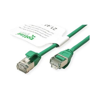 ROLINE GREEN U/FTP Patchkabel Cat.6A (Class EA), LSOH, slim, grn, 1,5 m