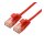 ROLINE GREEN UTP Patchkabel Cat.6A (Class EA), LSOH, slim, rot, 0,5 m