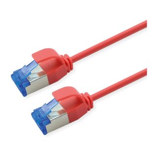 ROLINE Patchkabel Cat.6A (Class EA) S/FTP (PiMF), LSOH, PoE, rot, 3 m