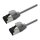 ROLINE S/FTP Patchkabel Kat.8.1, Slim, PoE, grau, 0,3m