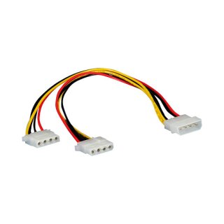 ROLINE Y-Kabel 4 pol. HDD / 2x 4 pol. HDD 0,3m