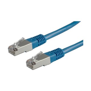 ROLINE Patchkabel Kat.5e Class D S/FTP blau 1m