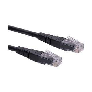 ROLINE Patchkabel Kat.6 Class E UTP schwarz 3m