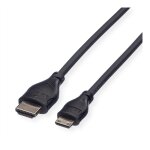 ROLINE HDMI High Speed Kabel mit Ethernet HDMI ST - Mini...