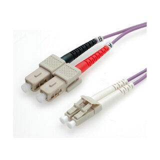 ROLINE LWL-Kabel 50/125um OM4 LC/SC violett 3m