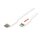 ROLINE USB Sync- & Ladekabel, Typ C / 8pin Connector, wei, 1 m