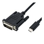 ROLINE USB Typ C - DVI Adapterkabel, ST/ST, 2 m