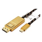 ROLINE GOLD USB Typ C - DisplayPort Adapterkabel, v1.2,...