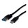 ROLINE RM USB 3.2 Gen 1 Kabel, A-C, ST/ST, schwarz, 0,5 m