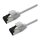 ROLINE S/FTP Patchkabel Kat.8.1, Slim, PoE, weiss, 0,3m