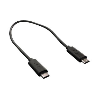 ROLINE USB 2.0 Ladekabel, Micro B - Micro B, ST/ST, schwarz, 0,3 m