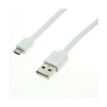 ROLINE USB 2.0 Kabel, USB A ST - Micro USB B ST, wei, 1 m