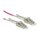 ROLINE LWL-Kabel 50/125um OM4 LC/LC Low-Loss-Stecker fr hohe Dichte violett 2m