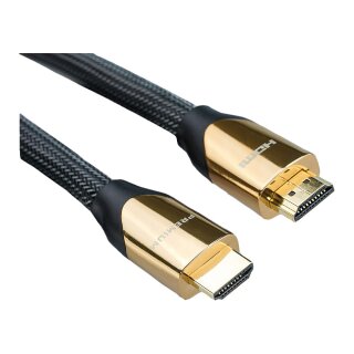 ROLINE 4K PREMIUM HDMI Ultra HD Kabel mit Ethernet, ST/ST, schwarz, 2 m
