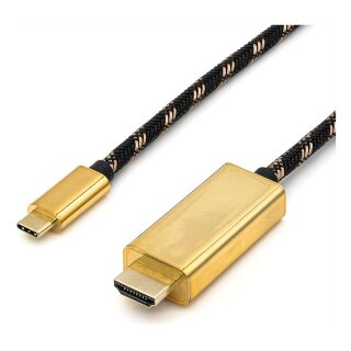 ROLINE GOLD USB Typ C - HDMI Adapterkabel, ST/ST, 2 m