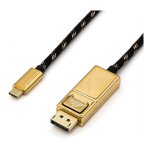 ROLINE GOLD USB Typ C - DisplayPort Adapterkabel, v1.2,...