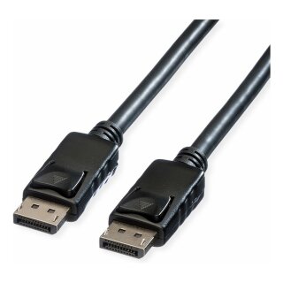 ROLINE DisplayPort Kabel, DP-DP, v1.2, ST - ST, TPE, schwarz, 1,5 m