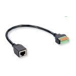 ROLINE Kabeladapter RJ45 Buchse zu Terminalblock,...