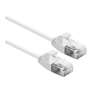 ROLINE UTP DataCenter Patchkabel Cat.6A (Class EA), LSOH, slim, wei, 3 m