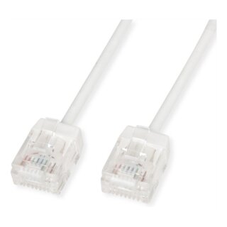 ROLINE UTP DataCenter Patchkabel Cat.6A (Class EA), LSOH, slim, extra kurzer Stecker, wei, 1,5 m