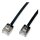 ROLINE U/FTP DataCenter Patchkabel Cat.6A (Class EA), LSOH, slim, extra kurzer Stecker, schwarz, 0,5 m