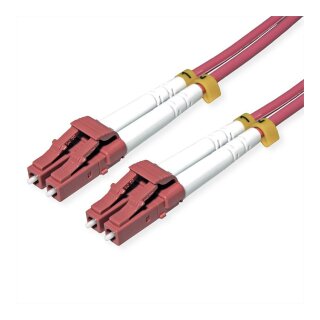 ROLINE LWL-Kabel 50/125m OM4, LC/LC, stahlarmiert, LSOH, violett, 5 m
