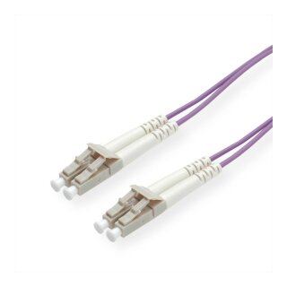 ROLINE LWL-Kabel 50/125m OM4, LC/LC, violett, 7 m