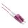 ROLINE LWL-Kabel SLIM 50/125m OM4, LSOH, LC/LC, violett, 5 m