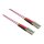 ROLINE LWL-Kabel duplex 50/125m OM4, LSH/LSH, LSOH, violett, 5 m