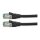 ROLINE RM Patchkabel Cat.6A S/FTP (PiMF), schwarz, 1 m