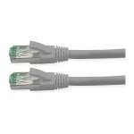 ROLINE RM Patchkabel Cat.6A S/FTP (PiMF), grau, 0,3 m