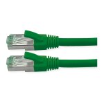 ROLINE RM Patchkabel Cat.6A S/FTP (PiMF), grn, 0,3 m
