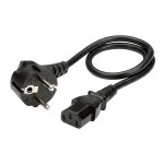 ROLINE Netzkabel, gerade IEC-Buchse, schwarz, 0,6 m