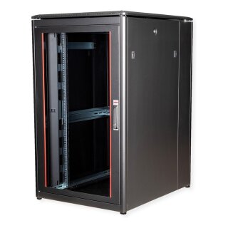 ROLINE 19-Zoll Netzwerkschrank Pro 26 HE, 800x1000 BxT Glastr schwarz