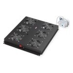 ROLINE 19-Zoll Dachlftereinheit 6 Lfter, Thermostat fr...